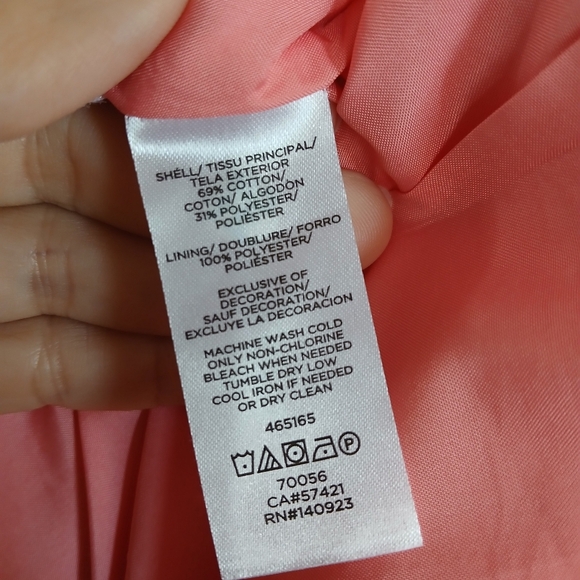 Loft Beautiful pink textured skirt Size 8 NWT Coquette Preppy Barbie Business - Picture 8 of 8